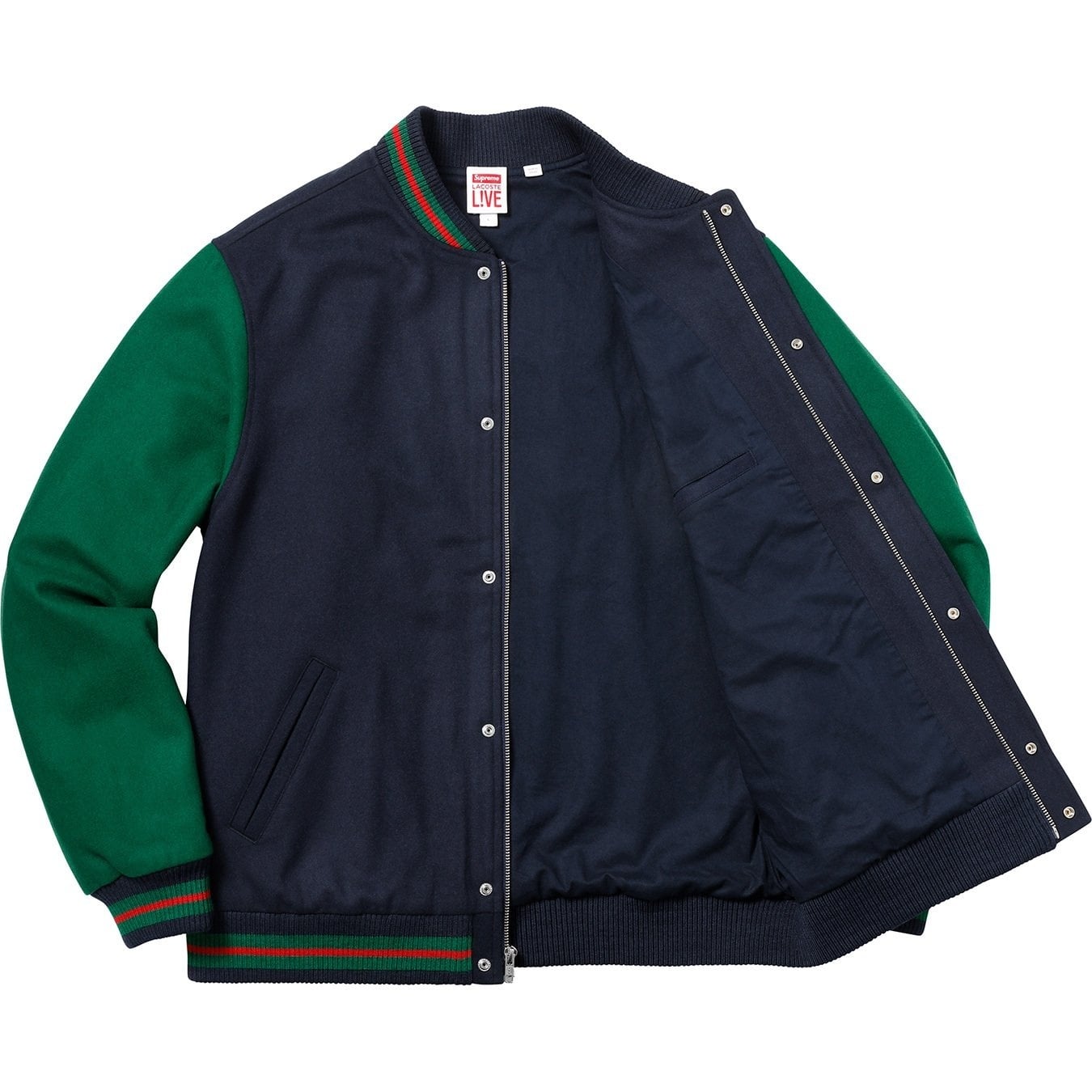 Supreme®/LACOSTE Wool Varsity Jacket view 11